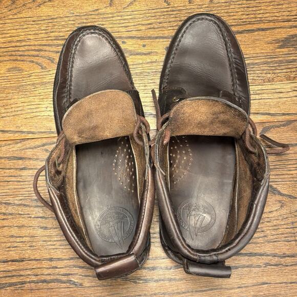 Vintage Browns Landing Brown Leather Moc Toe Lace Up Boots Women’s 8.5 D - Picture 6 of 8